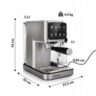 Ekspres ciśnieniowy do kawy ze spieniaczem kolbowy + na kapsułki POJ. mleko espresso, cappuccino, latte, americano