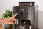 Ekspres ciśnieniowy do kawy krups EA810B 15 bar automatyczny z młynkiem ziarnistej, espresso, cappuccino, lungo