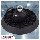 Lampa przemysłowa LED UFO do magazynu Hali 150W 22500lm hermetyczna HighBay oprawa fabryczna do warsztatu, czarna