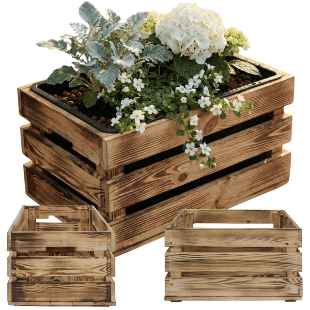 Skrzynka drewniana pojemnik pudełko prezent organizer 40X30CM producent 30 cm 40 cm 24 cm beżowy, brązowy uniwersalne