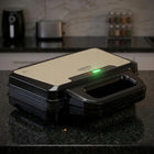 Opiekacz do kanapek panini grill elektryczny do kanapek 1400W non-stick nominalna srebrny/szary