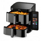 Frytkownica beztłuszczowa pionowa AIR fryer kerch dual FRY 12l 12PROGRAMÓW czarny