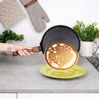 Patelnia granitowa do naleśników placków omletów niska płaska 26 cm vilde na indukcję, gaz i ceramikę, do jajek