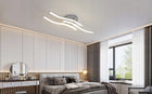 Lampa Sufitowa Plafon LED Żyrandol Srebrny Nowoczesny 18W 4500K oświetlenie do wnętrz, 3 punkty światła, aluminiowa