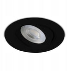 5x OCZKO SUFIT WPUST LED DOWNLIGHT 230V 7W IP20 UCHYLNE 3000-6000K CZARNE oprawa punktowa okrągła 360 lm do salonu
