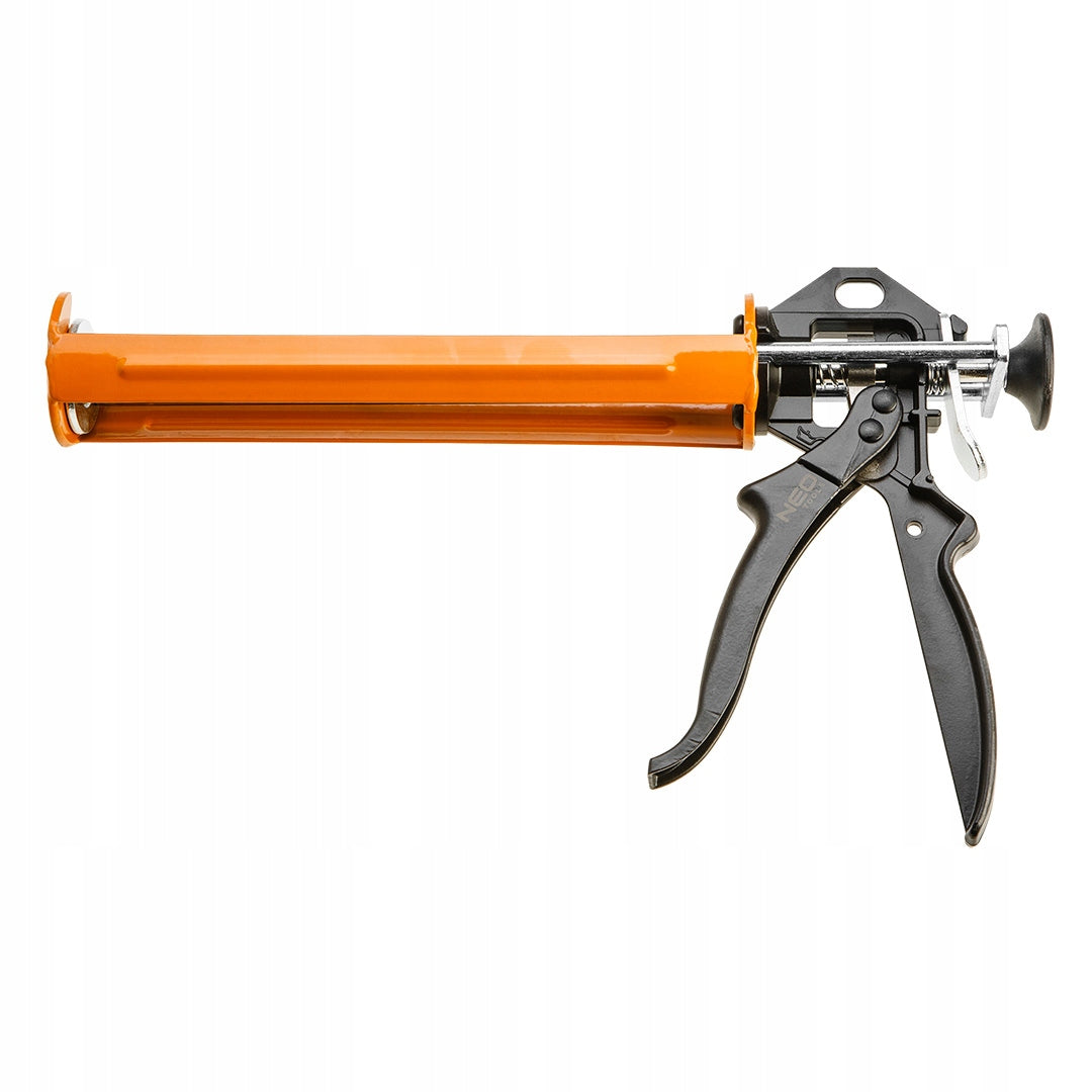 Wyciskacz do tub z silikonem, 240mm, 61-004=D1 pistolet ręczny, aplikator mas uszczelniających 300 ml