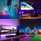 Taśma LED RGB 10m wodoodporna bluetooth sterowanie aplikacją montessa podświetlenie dekoracyjne wnętrz, wielokolorowe