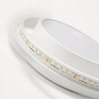 Lampa sufitowa LED plafon ring biały 32W 3000K - nowoczesna do salonu okrągła oprawa z ciepłym światłem, zintegrowane