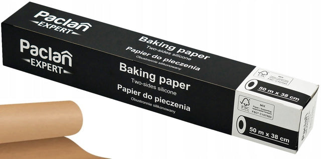 Papier do pieczenia brązowy 50m x 38 paclan expert dwustronnie silikonowany 5000 cm /Wzór z 1 591 sztuk do pieczenia uniwersalny