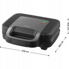 Toster opiekacz do kanapek XL 6w1 Sencor SSM 9860BK 1000W Gofrownica Grill nominalna czarny