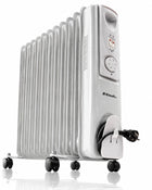 Czeski Grzejnik olejowy Riwall 2500W biały NA GĘSTY OLEJ OLEJAK 13-ŻEBEREK 550 mm 520 mm grzewcza