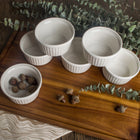 6 x kokilka naczynie żaroodporne zestaw do zapiekania 9 cm miski livello foremki porcelanowe do sufletu, 180 ml, do