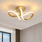 LAMPA SUFITOWA PLAFON LED ŻYRANDOL ZŁOTA NOWOCZESNA SALONU 3000K 20W 2250LM wisząca oprawa metalowa do jadalni
