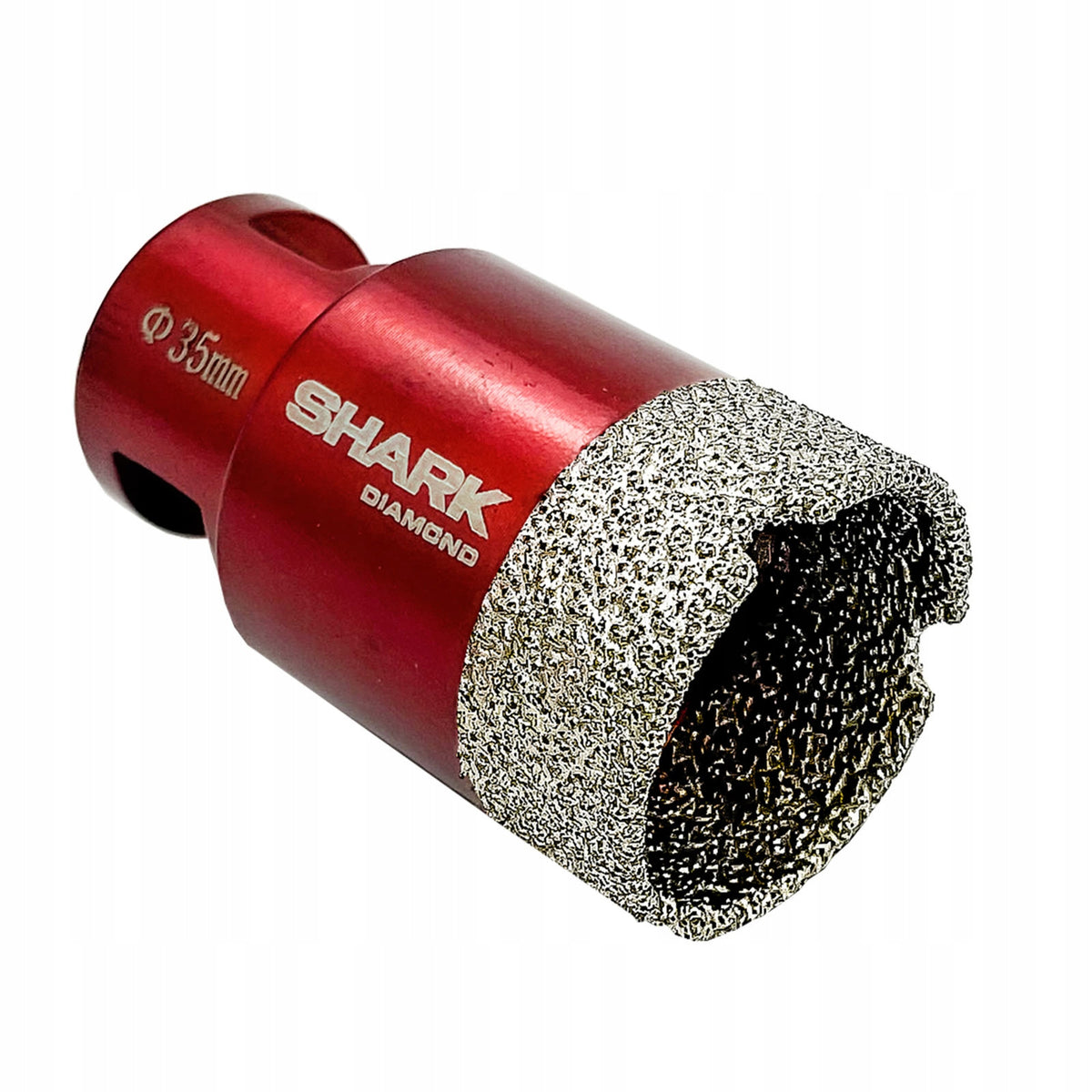 Koronka diamentowa 35mm otwornica gres wiertło m14 Shark do ceramiki, kamienia, betonu komórkowego, płyt cementowych i
