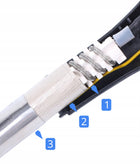 Stacja lutownicza Spawarka hot air HOTAIR 858D II ZESTAW 5 DYSZ CHWYTAK smt do prac serwisowych elektroniki, maks