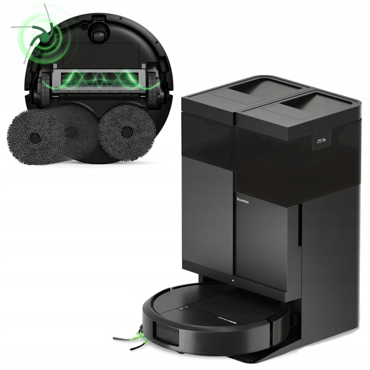 Robot Sprzątający Mopujący iRobot Roomba Plus 515 Combo + stacja AutoWash odkurzacz automatyczny, samoopróżnianie, tryb