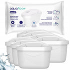 7x filtr AquaFloow Maxi do dzbanek filtrujący Brita Marella Dafi zamiennik wkład do oczyszczania wody 200 l biały