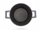 Garnek z pokrywą zwieger aluminiowy nonstick indukcja black stone 24cm 3,5l rondel kuchenny do zup i potraw