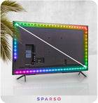 Taśma LED RGB 4m USB ledy do TV Podświetlenie Telewizora na pilota telefon oświetlenie ambientowe, wielobarwne 5V IP20