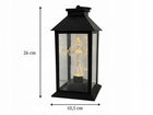 Duży znicz lampion z krzyżem dla mamy babci świecący krzyż na grób 29cm led