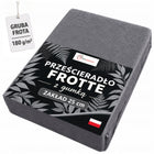 Prześcieradło frotte z gumką 160x200 grube 180 g/m² premium polskie kolory na materac do łóżka, do sypialni, do 20 cm