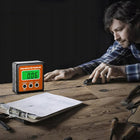 Kątomierz Cyfrowy Miernik Kąta LCD z Magnesem Poziomica Elektroniczny do kontroli nachylenia, podświetlany, kompaktowy