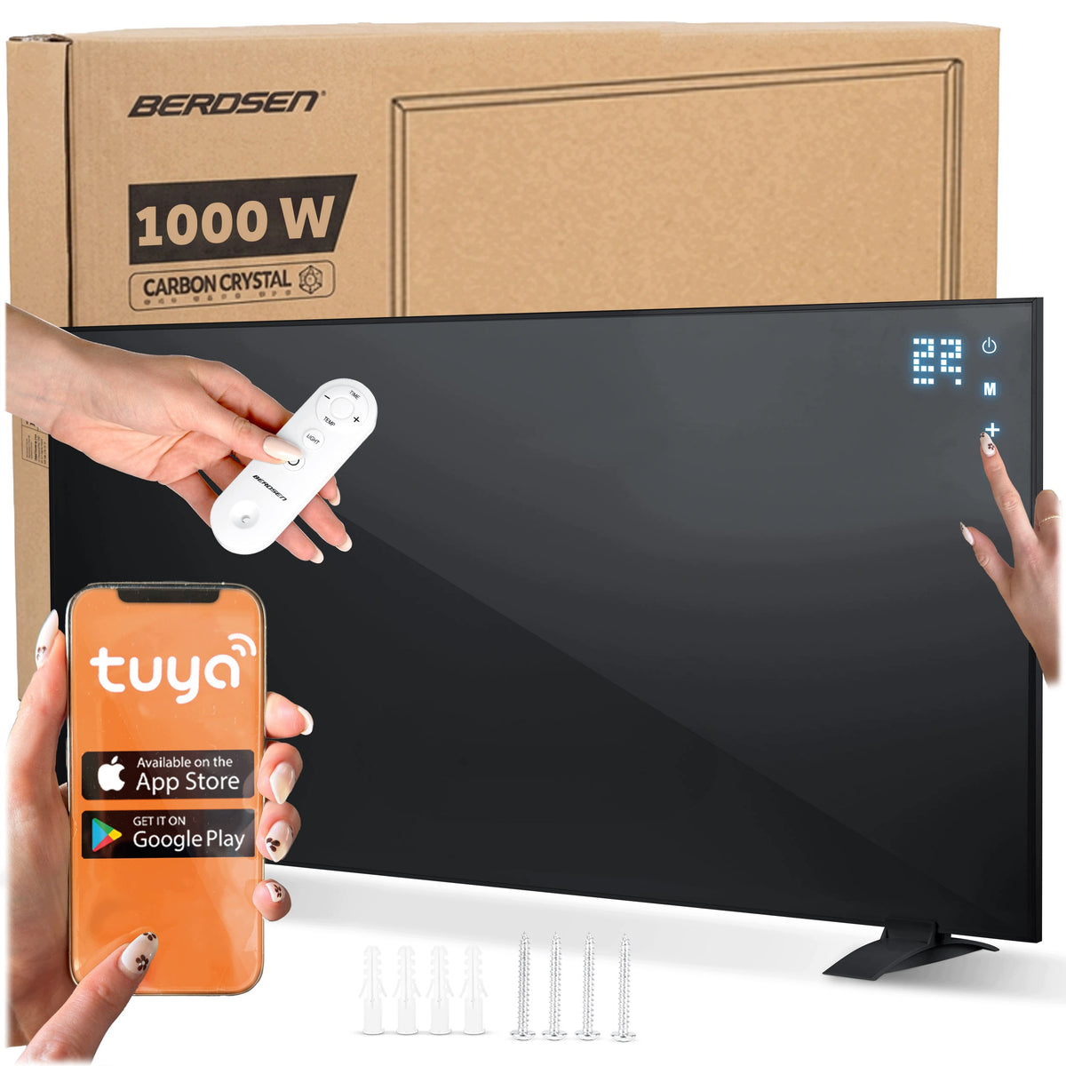 Grzejnik na Podczerwień Elektryczny Promiennik 1000W Pilot WiFi + APLIKACJA 1000 W