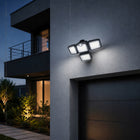 Lampa Solarna LED Czujnik Ruchu Zmierzchu Naświetlacz Zewnętrzny + Pilot reflektor ogrodowy IP65 6000 K zimna biel do