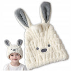 RĘCZNIK DO WŁOSÓW TURBAN NA GŁOWĘ SZYBKOSCHNĄCY MIĘKKI DLA DZIECI BIAŁY czapka kąpielowa z mikrofibry bez zapięcia 31 cm