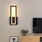 Kinkiet czarna lampa ścienna LED kwadrat nowoczesna do korytarza 3000K 16W oprawa do przedpokoju metalowa ze