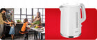 Czajnik Amica KF1011 biały strix easy open 1.7 l 2200 w tworzywo sztuczne