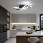 Lampa Sufitowa Wisząca LED Żyrandol Czarna Nowoczesna 24W 6500K do Salonu 3 punkty światła, aluminium, zintegrowane