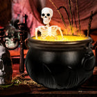 Generator Dymu Kociołek Wiedźmy LED Halloween Dekoracja Zawieszana Czarny ozdoba na bal przebierańców, imprezę