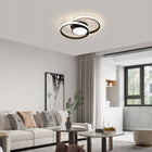 LAMPA SUFITOWA PLAFON LED CZARNA OKRĄGŁA DO SALONU ŚCIEMNIANA + PILOT 39W oprawa do wnętrz, metalowa, zintegrowane