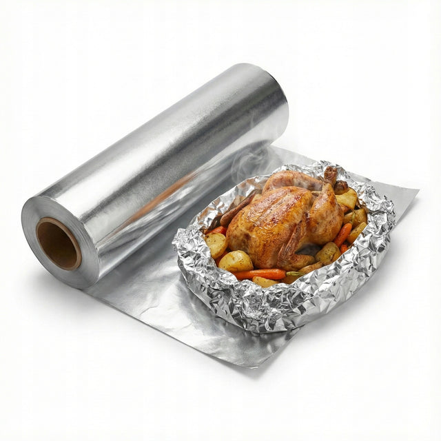 Folia Aluminiowa Gruba Gastronomiczna Cateringowa Rolka 60m 0,8kg 1szt do pieczenia, grillowania i przechowywania żywności