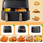 100SZT TACKI PAPIEROWE DO AIR FRYER PHILIPS DUAL PAPIER DO PIECZENIA 3L+6L 20 cm z 28 sztuk