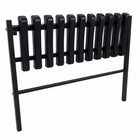 Ławka cmentarna na cmentarz składana 72 cm – wkopywana metalowa siedzisko przy grobie, udźwig 200 kg, szerokość 25 cm
