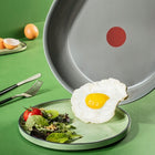 Patelnie ceramiczne Tefal renew ingenio 24/28 beztłuszczowa indukcja zestaw do smażenia z odpinanym uchwytem, na gaz