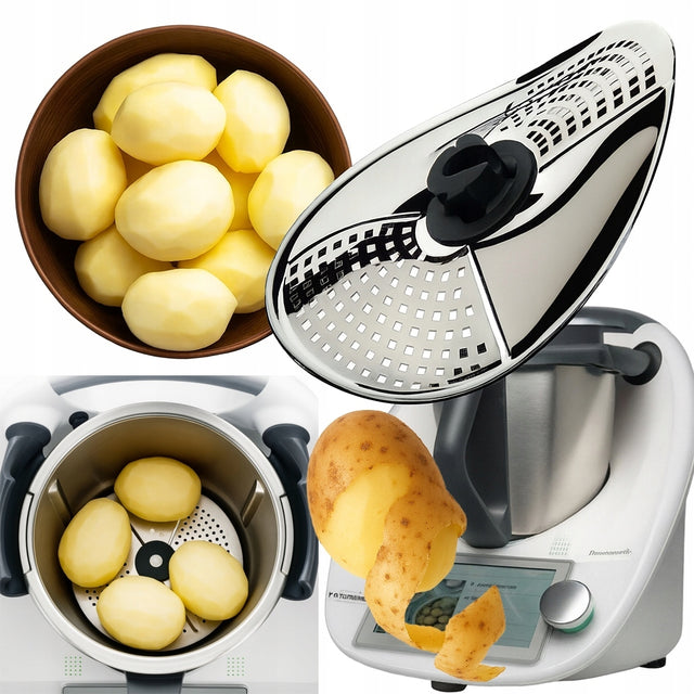 Obieraczka Osłona Noża Miksującego do Thermomix TM5 TM6 TM31 TM Friend 2w1 srebrny/szary