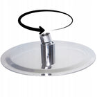 Deszczownica okrągła slim stalowa 20 cm chrom prysznicowa natryskowa s304 głowica do kabiny 1-funkcyjna, srebrna