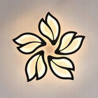 Lampa Sufitowa LED Plafon Ściemniacz Nowoczesny Żyrandol z pilotem i aplikacją 45W czarna aluminiowa oprawa wisząca 5