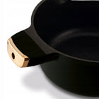 Zestaw garnków indukcja komplet patelnia z pokrywką rondelek Black Rose 10 elementów, aluminium, powłoka non-stick, na