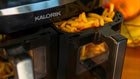 Frytkownica beztłuszczowa dwukomorowa AIR fryer 10l XL 2600W okno podglądu czarny