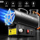 Nagrzewnica gazowa 25kW dmuchawa grzejnik na butle z TERMOSTATEM LCD TM182 grzewcza