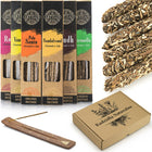 Kadzidełka rzemieślnicze Artisan otaczane Palo Santo zestaw 6 zapachów patyczki zapachowe do domu, kadzidła aromatyczne