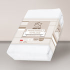 Prześcieradło 200x220cm mikrofibra satynowa białe poliestrowe do łóżka, tradycyjne