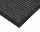 Wycieraczka pod drzwi zewnętrzna wewnętrzna gumowa antypoślizgowa 80x120 mata wejściowa do domu, czarna, grubość 10 mm