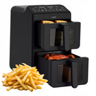 Frytownica beztłuszczowa AIR fryer frytkownica 2x5L 2 komory podwójna dual czarny