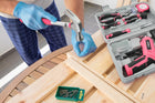 Hi-Spec 42-częściowy Różowy Zestaw Wkrętaka Elektrycznego 4V USB i Narzędzi Domowych akumulatorowa do majsterkowania
