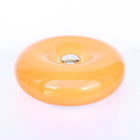 Lampa LED Donut Szklana Stołowa Pomarańczowa USB Lampka Nocna Dekoracyjna oświetlenie do sypialni, salonu, biura